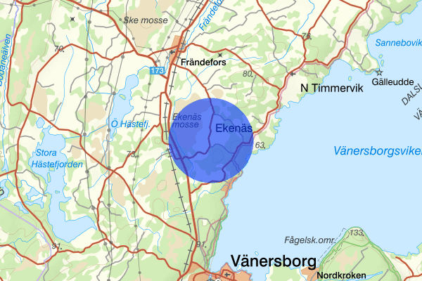 Södra Ekenäs 30 december 13.56, Trafikolycka, Vänersborg