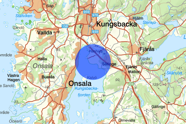 Hanhals 03 januari 08.57, Trafikolycka, Kungsbacka