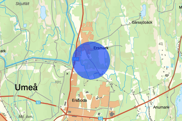 Gamla Ersbodavägen 03 januari 19.13, Trafikkontroll, Umeå