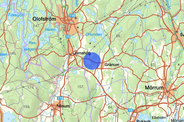 Gränumsvägen 04 januari 00.38, Rattfylleri, Olofström