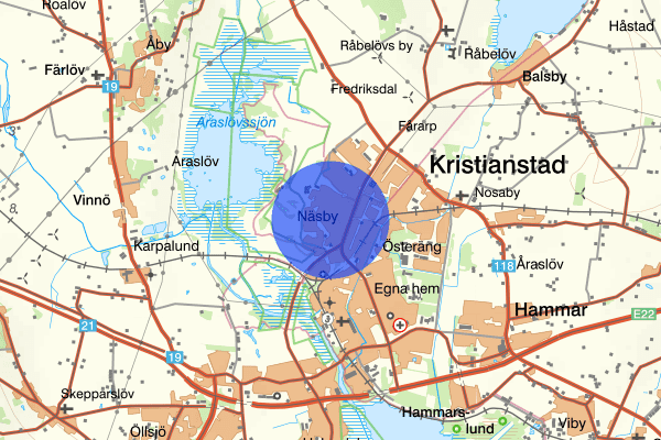 Näsby 05 januari 18.30, Brand, Kristianstad