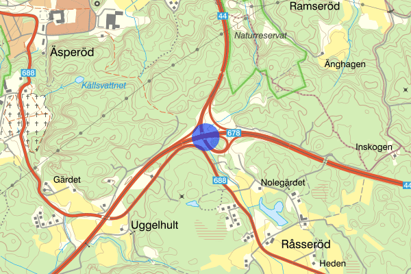 Råsserödsmotet 06 januari 12.52, Trafikolycka, Uddevalla