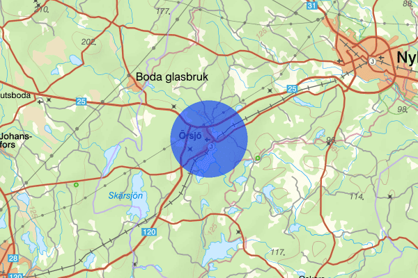 Örsjö 06 januari 20.36, Trafikolycka, Nybro