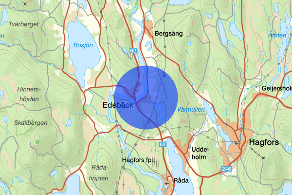Edebäck 07 januari 20.05, Trafikolycka, Hagfors