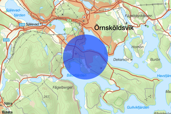 Domsjö 09 januari 16.35, Brand, Örnsköldsvik