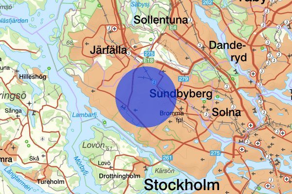 Nälsta 09 januari 20.10, Farligt föremål, misstänkt, Stockholm