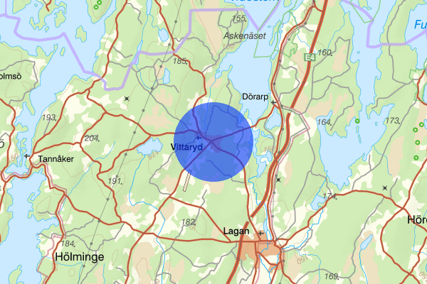 Vittaryd 10 januari 00.34, Trafikolycka, Ljungby