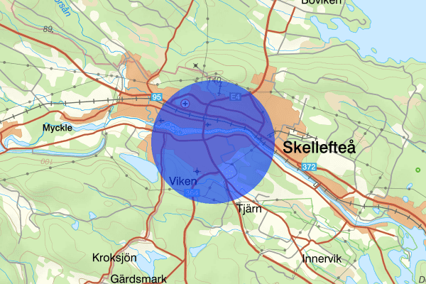 Anderstorp 10 januari 08.57, Arbetsplatsolycka, Skellefteå