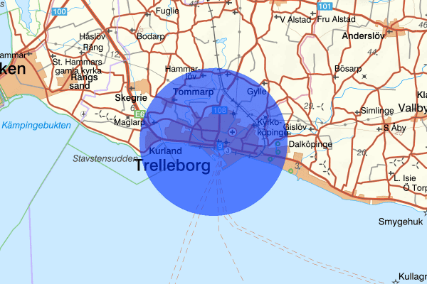Trelleborg 12 januari 01.08, Rattfylleri, Trelleborg