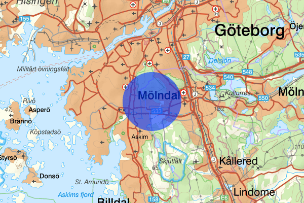 Eklanda 12 januari 06.01, Explosion, Mölndal
