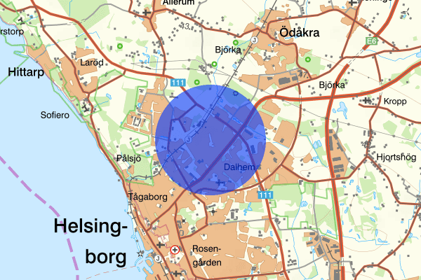 Berga 13 januari 09.54, Arbetsplatsolycka, Helsingborg