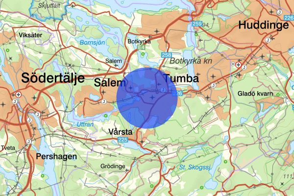 Segersjö 13 januari 21.47, Explosion, Botkyrka