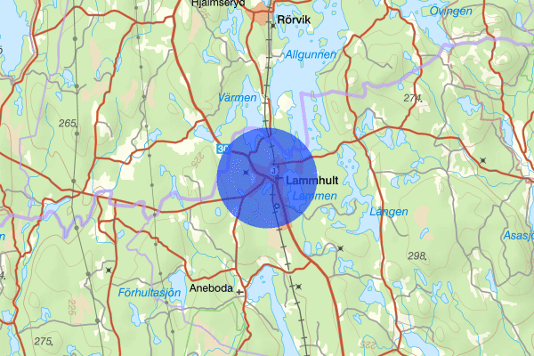 Lammhult 14 januari 18.20, Våld/hot mot tjänsteman, Växjö