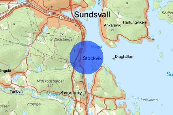 Bredsand 14 januari 19.17, Trafikkontroll, Sundsvall