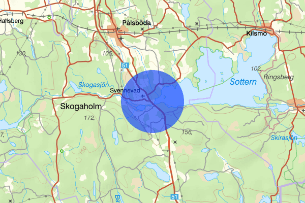 Svennevad 15 januari 09.59, Trafikolycka, personskada, Hallsberg