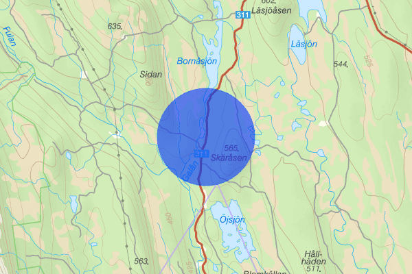 Välhåvallen 15 januari 13.48, Trafikolycka, singel, Älvdalen