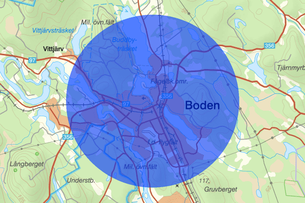 Boden 15 januari 17.51, Trafikolycka, Boden