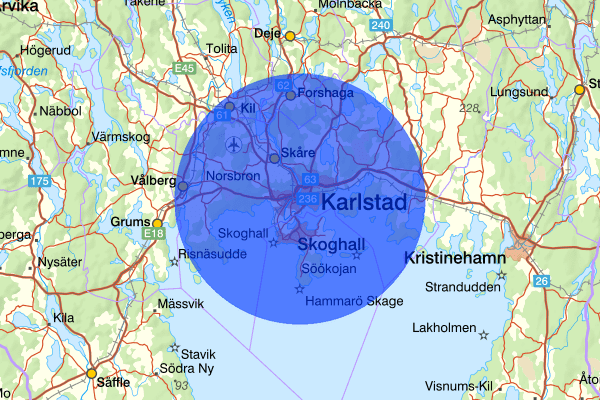 Karlstad 16 januari 14.18, Trafikolycka, personskada, Karlstad