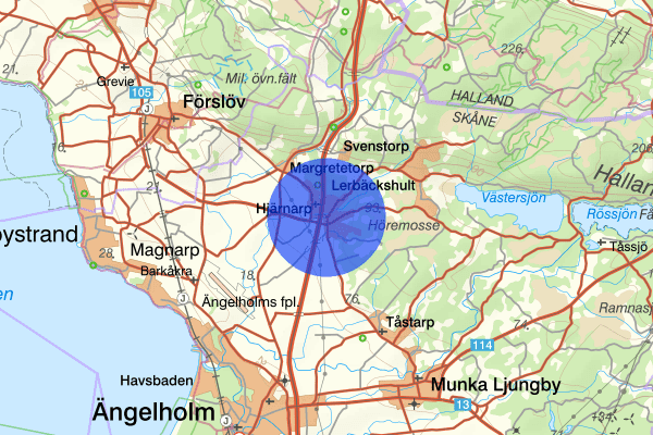 Hjärnarp 19 januari 14.26, Rattfylleri, Ängelholm