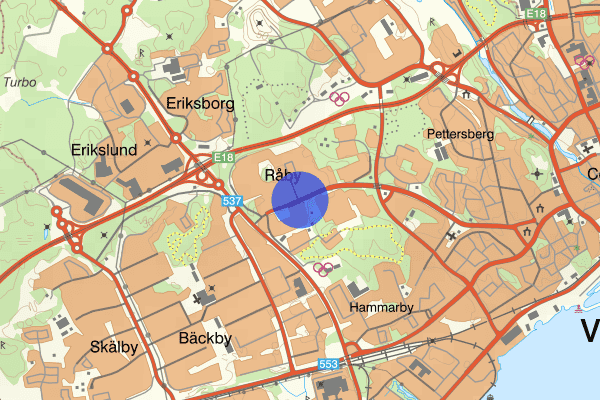 Råbyleden 19 januari 22.24, Skadegörelse, Västerås