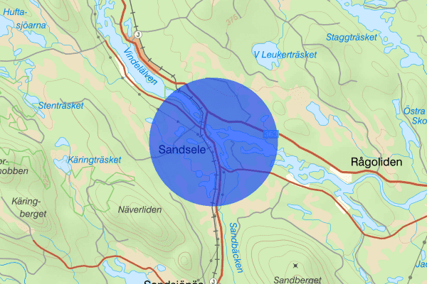 Sandsele 20 januari 12.50, Trafikolycka, vilt, Sorsele