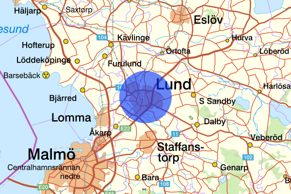 Lund 20 januari 15.42, Skadegörelse, Lund