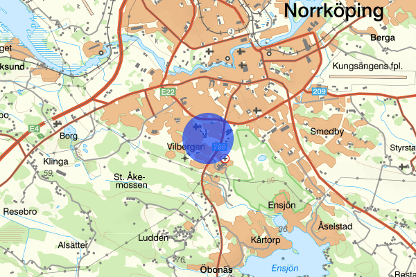 Vilbergen 20 januari 21.23, Misshandel, Norrköping