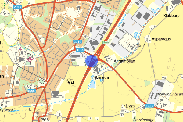 Vä E22 22 januari 11.00, Trafikolycka, Kristianstad