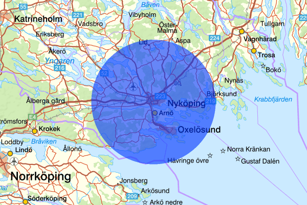 Nyköping 23 januari 15.01, Explosion, Nyköping