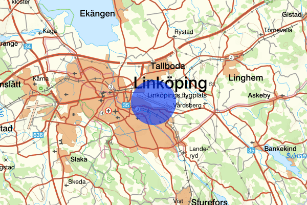 Linköping City Airport 23 januari 16.47, Trafikolycka, personskada, Linköping