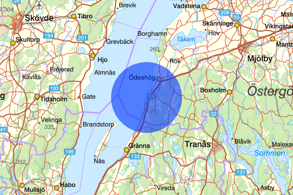 Ödeshög 23 januari 17.58, Brand, Ödeshög