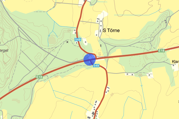 Segerstadsvägen E18 24 januari 17.18, Trafikolycka, Karlstad