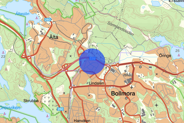 Tyresövägen 25 januari 01.24, Skottlossning, Tyresö