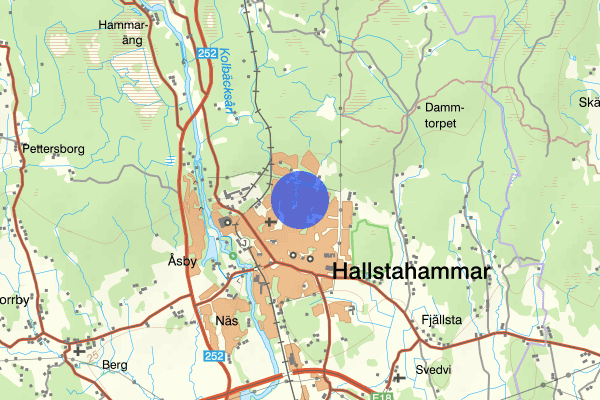 Norra Lyckovägen 25 januari 00.01, Brand, Hallstahammar