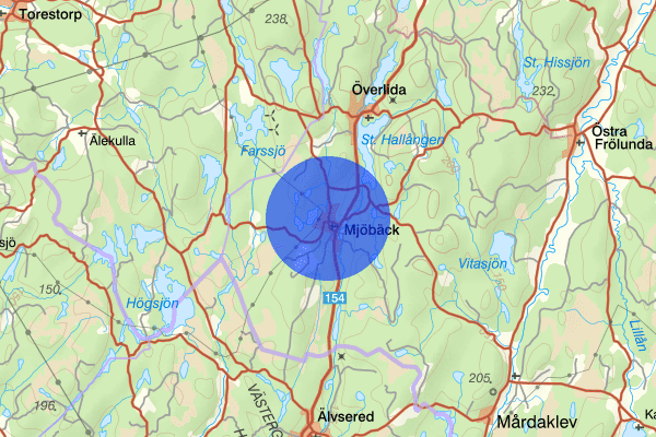 Mjöbäck 25 januari 07.45, Trafikolycka, Svenljunga