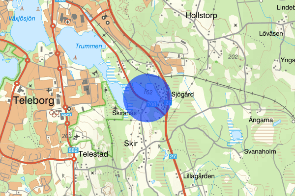 Tingsrydsvägen 25 januari 07.59, Trafikolycka, Växjö