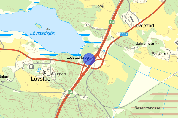 Lövstad krog 25 januari 10.56, Trafikolycka, personskada, Norrköping