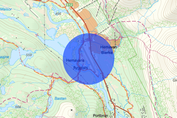 Hemavan Tärnaby Airport 25 januari 10.50, Trafikkontroll, Storuman