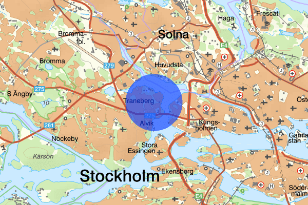 Traneberg 25 januari 15.25, Brand, Stockholm