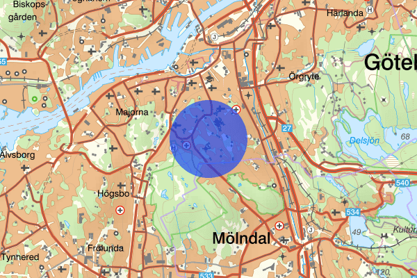 Guldheden 25 januari 18.09, Brand, Göteborg