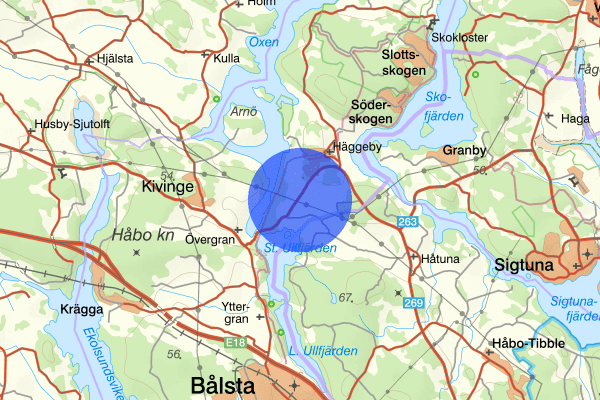 Sigtunavägen 27 januari 05.36, Trafikolycka, personskada, Håbo