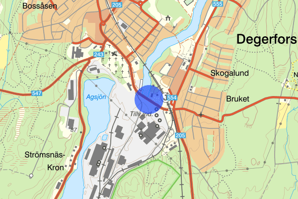 Jannelundsvägen 27 januari 16.16, Trafikolycka, Degerfors
