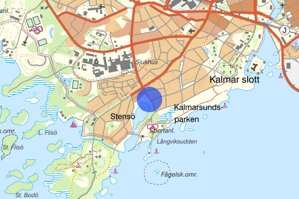 Stensbergsvägen 28 januari 00.42, Knivlagen, Kalmar