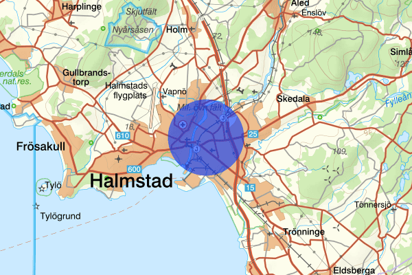 Nyatorp 29 januari 07.00, Sammanfattning kväll och natt, Hallands län