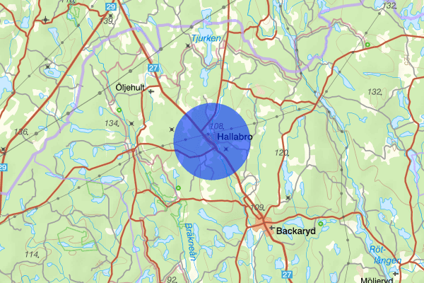 Hallabro 29 januari 12.55, Trafikolycka, Ronneby