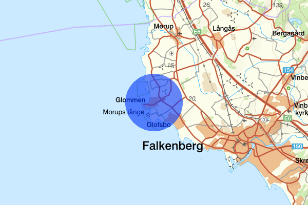 Glommen 30 januari 07.00, Sammanfattning kväll och natt, Hallands län