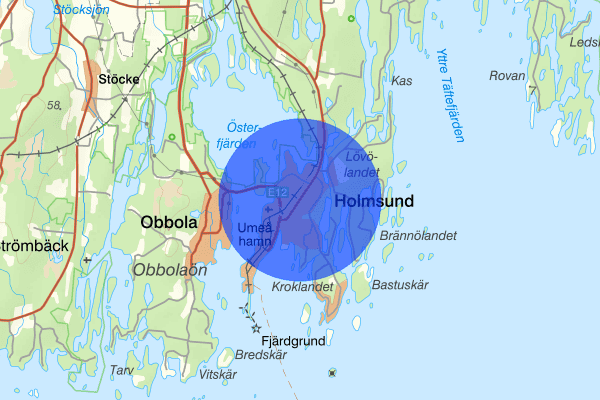 Holmsund 30 januari 11.15, Brand, Umeå