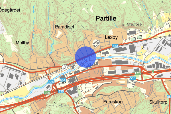 Lexbyvägen 30 januari 17.54, Trafikolycka, personskada, Partille