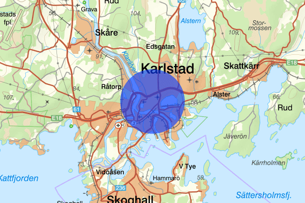 Norrstrand 03 februari 17.40, Rån, Karlstad