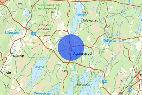 Agunnaryd 05 februari 14.32, Brand, Ljungby